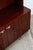 Mid Century Danish Modern Cabinet Rosewood Bookshelf Shelves Metal Handles MCM For Sale - Image 10 of 12