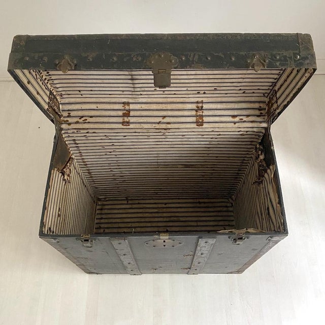 Vintage Travel Trunk, 1890s For Sale - Image 9 of 11