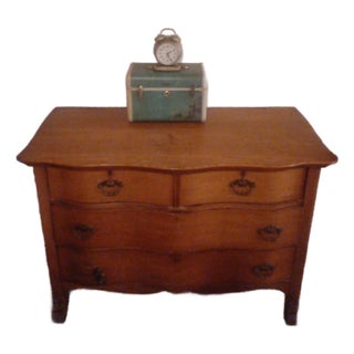 Late 19th Century Victorian Solid Wood Standard Dresser With Carved Lion’s Paw Feet For Sale