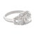 1930s Art Deco Gia 2.13 Carat Old Mine Cut Diamond 14k White Gold Engagement Ring, Size 6.75 For Sale - Image 4 of 6