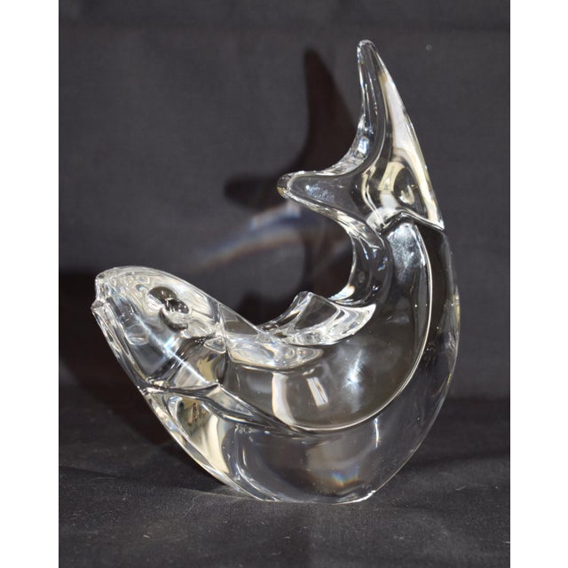 Orrefors Orrefors Crystal Fish Trout Paperweight Figurine Olle Alberius Sweden Signed For Sale - Image 4 of 18