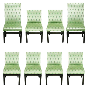 Eight Baker Far East Collection Floating Dining Chairs - Set of 8