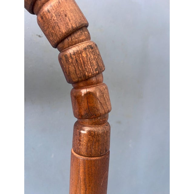 Mid-Century Brown Wooden Floor Lamp with Acrylic Glass Shade from Steinhauer For Sale - Image 11 of 13