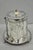 Antique Victorian Silver Plated Etched Footed Hinged Biscuit Barrel Jar on Stand For Sale - Image 10 of 18