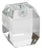 Collier Beveled Cubic Crystal Taper Candle Holder, Small For Sale