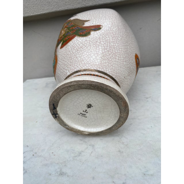 Ceramic Large Japanese Vase Satsuma Circa 1930 For Sale - Image 7 of 7