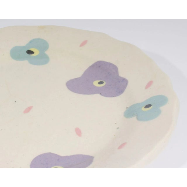 Ceramic Studio Pottery Postmodern Plates Signed by Artist Madeline Kaczmarczyk For Sale - Image 7 of 10