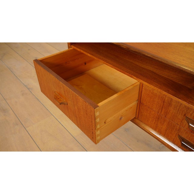 Wood Vintage Dressing Table with Mirror For Sale - Image 7 of 9