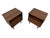 Mid-Century Modern Walnut Nightstands - Set of 2 For Sale In Philadelphia - Image 6 of 8