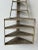 Gray Vintage Folk Art Contracted Paint Finish Tiered Corner Shelf, Circa 1930s-40s For Sale - Image 8 of 13