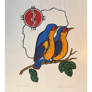 "Baby Robin" - 1970s Eleanor Kanasawe Signed Art Print For Sale