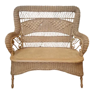 Victorian Wicker Settee/Loveseat