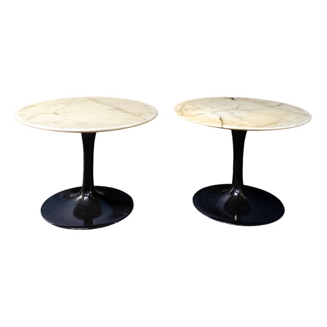 Marble Coffee Tables by Eero Saarinen, Set of 2 For Sale
