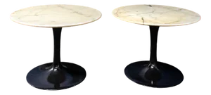 Marble Coffee Tables by Eero Saarinen, Set of 2