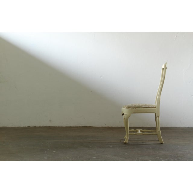 Vintage Louis XV Swedish Rococo Conservatory Chairs, 1900s, Set of 4 For Sale - Image 10 of 18