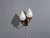 Mid-Century Modern 1940s Swedish Modern, Wall Sconce, Brass, Opaline Glass, For Sale - Image 3 of 10