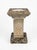 Traditional English Regency Style Weathered Cast Stone Birdbath With Celtic Knot Pedestal For Sale - Image 3 of 10