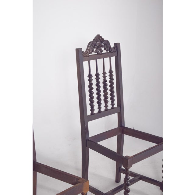 Turned Dining Chairs, 19th Century, Set of 2 For Sale - Image 4 of 12