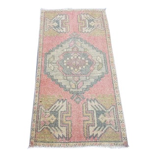 1950s Floral Turkish Rug For Sale