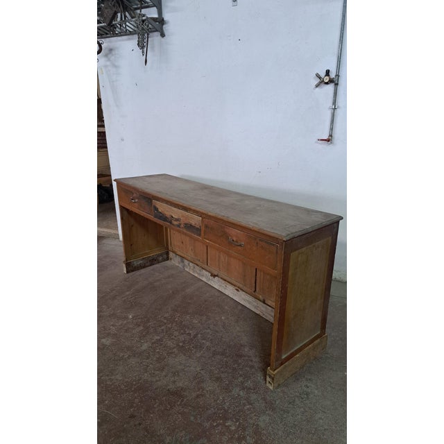Antique Fir Workbench, 1890s For Sale - Image 9 of 10