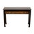 Vintage Lane Furniture console table with Asian-inspired Ming styling, a dark wood finish, contrasting figured wood drawer...