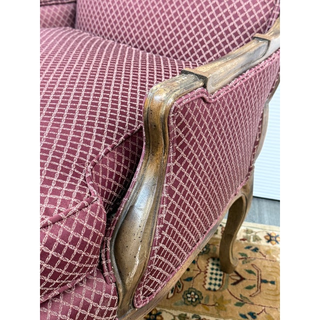 French Country French Country Louis XV Style Bergère Chair For Sale - Image 3 of 12
