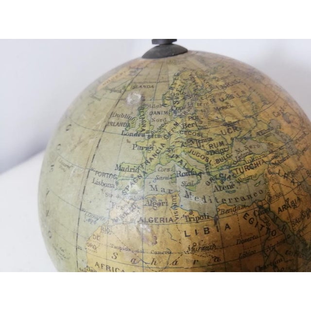 Antique Globe by Antonio Vallardi, Italy, 1930s For Sale - Image 4 of 8