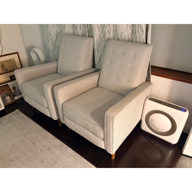 Mid-Century Modern West Elm Mid-Century Recliner For Sale - Image 3 of 5