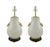 Pair of Vintage White Porcelain Vase Table Lamps With Crackled Finish, For Sale - Image 9 of 9