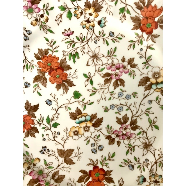 This lovely antique serving plate was made by Radford's of England in the 1920's in "The Gatineau' pattern. The circular...