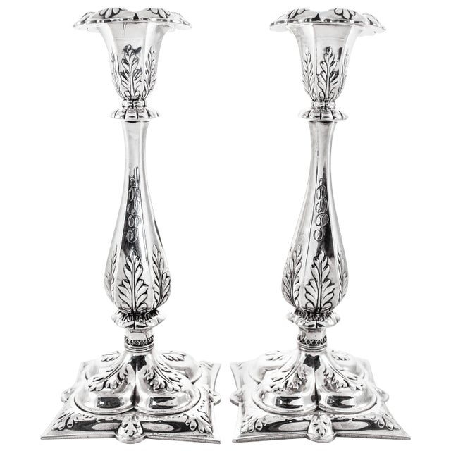 Wm. Durgin Sterling Candlesticks For Sale