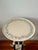 Charming vintage Imperial Furniture side table crafted from solid mahogany with beautifully hand-painted berry vine...