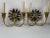 Pair of Gilt Two Light Sconces With Mirrored Twelve Point Star Bursts For Sale - Image 9 of 9