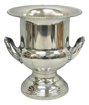 Vintage Leonard Silver Plated Trophy Cup Urn Champagne Chiller Bar Ice Bucket