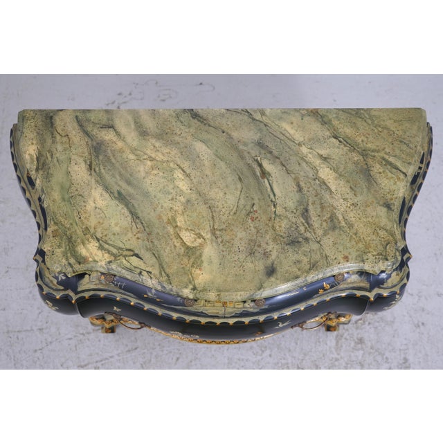 Italian Hand Paint Decorated Chinoiserie Commode Chest For Sale In Philadelphia - Image 6 of 17