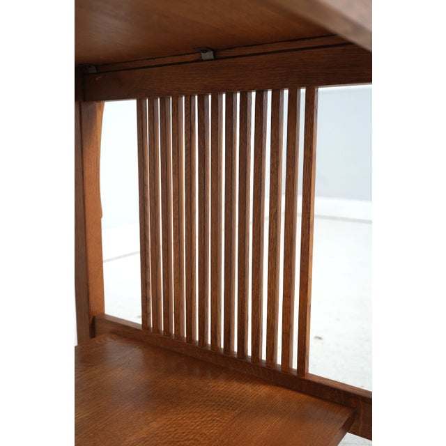 Stickley Square Mission Oak Lamp Table For Sale - Image 12 of 14