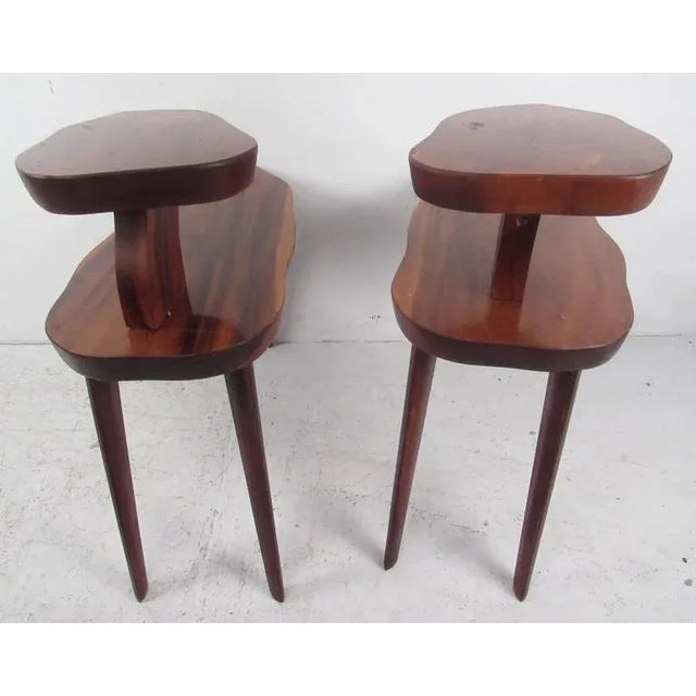 1970s Mid-Century Modern Free Edge End Tables For Sale - Image 4 of 8