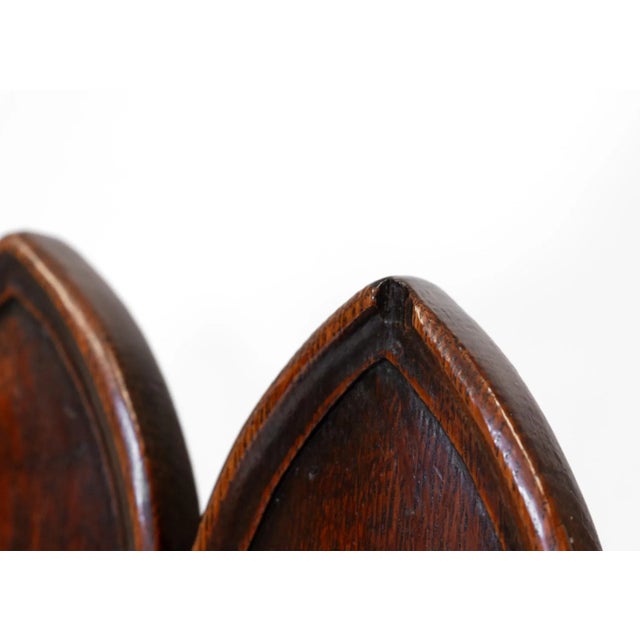 English Regency Gothic Revival Oak Hall Chairs, 1830s, Set of 2 For Sale - Image 16 of 18