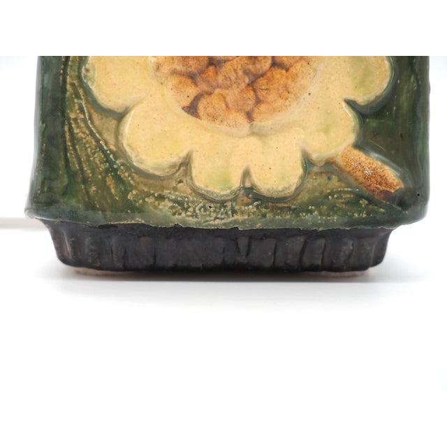 Brown Table Lamp by Willi Fischer for Ego Stoneware, 1970s For Sale - Image 8 of 12