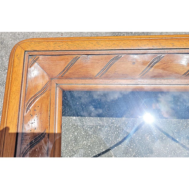 1980s Contemporary Glass Top Coffee Table For Sale In West Palm - Image 6 of 8