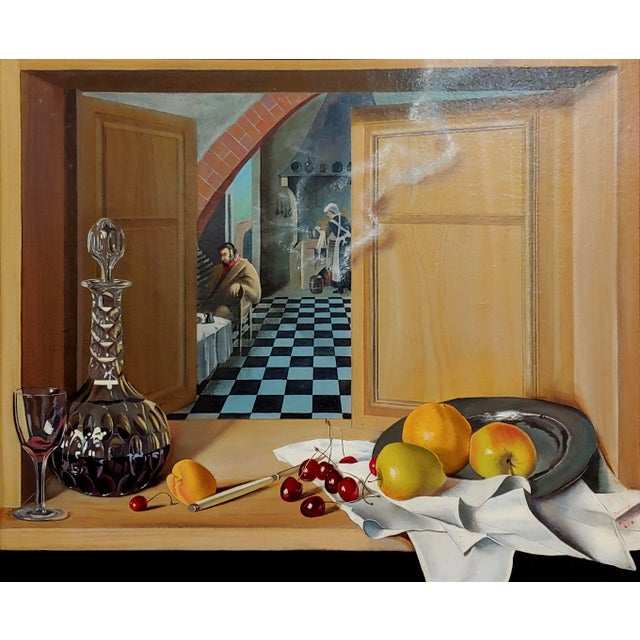 Dennis Ramsay Country Kitchen Interior Still Life Oil Painting Chairish