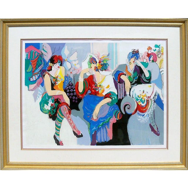 Isaac Maimon "At the Ball" Hand Signed Serigraph Fine Art, Framed For Sale