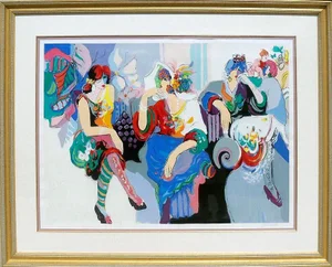 Isaac Maimon "At the Ball" Hand Signed Serigraph Fine Art, Framed