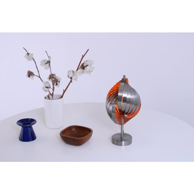 Steel Spiral Table Lamp by Henri Mathieu for Lyfa, 1970s For Sale - Image 14 of 17