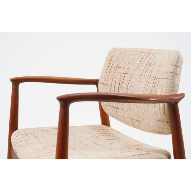 Wood Danish Model 66 Captain's Armhair by Erik Buck for R. Skovgaard Jensen, Ørum, 1950s For Sale - Image 7 of 17