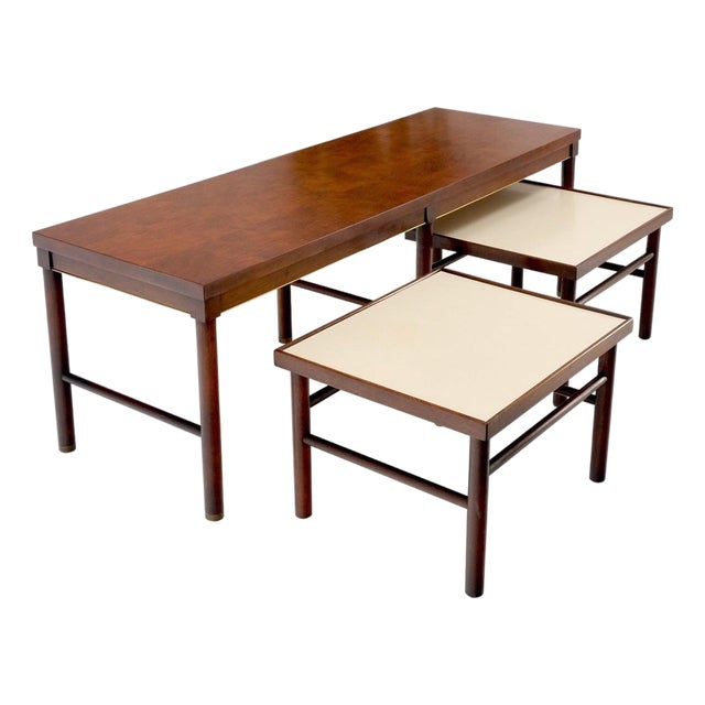 Set of 3 Mid Century Modern Nesting Coffee Side End Occasional Tables MINT! For Sale