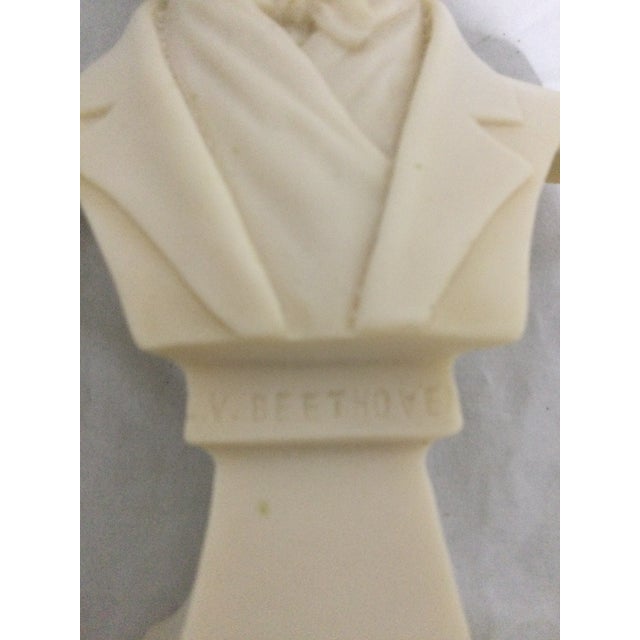 Sculpture Materials 1950s Ludwig Van Beethoven Plaster Bust For Sale - Image 7 of 9