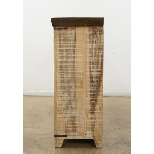 Wood Reclaimed Wood Metal-Clad Top Sideboard For Sale - Image 7 of 18