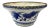 19th Century Chinese Blue and White Peonies and Pomegranate Decorative Bowl For Sale