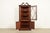 Mid 20th Century Baker Furniture Style Georgian Flame Mahogany Corner Cabinet, Circa 1940s For Sale - Image 5 of 11